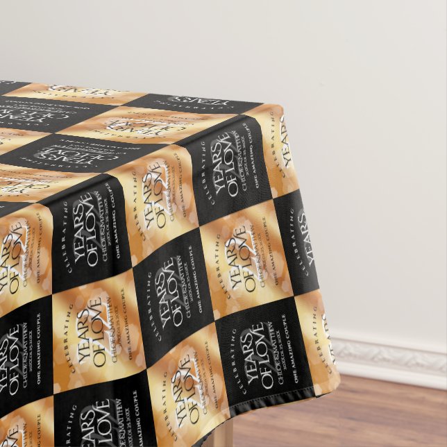 Toalha De Mesa 22º aniversário do Casamento de Cobre (Posição Original)