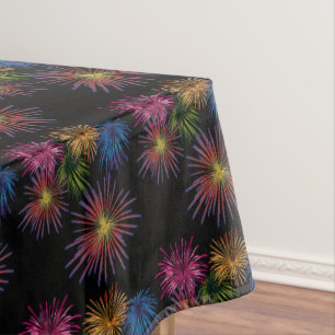Toalha De Mesa 4 DE JULHO FOGO DE FOGO COTTON Tablecloth