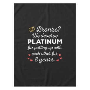 Toalha De Mesa 8º Aniversário de Casamento I - Casal Engraçado de