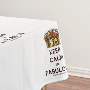 Toalha De Mesa A coroa dourada vermelha fabulosa calma da Slipper