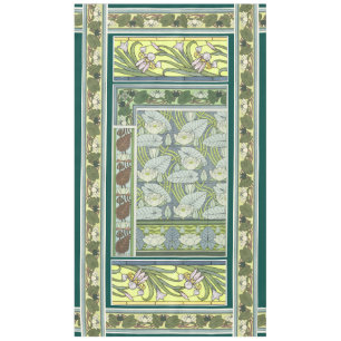 Toalha De Mesa A íris Waterlily de Nouveau da arte floresce