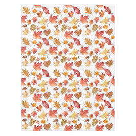 Toalha De Mesa A queda do outono da Watercolor deixa um padrão se