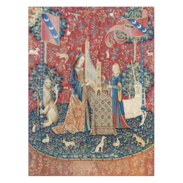 Toalha De Mesa A Senhora e o Unicórnio, Audição