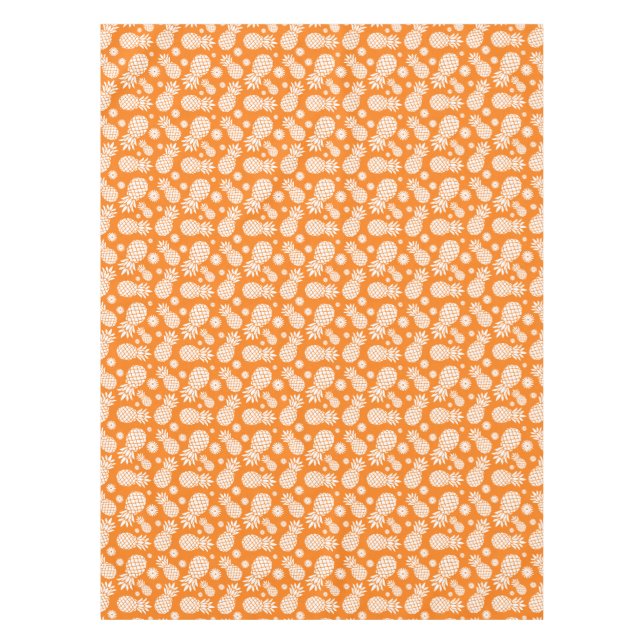 Toalha De Mesa Abacaxi-branco-laranja-esbranquiçado (Frente)