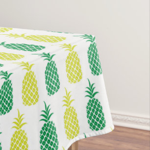 Toalha De Mesa Abacaxi Tropical Amarelo Verde Fruta Havaiana