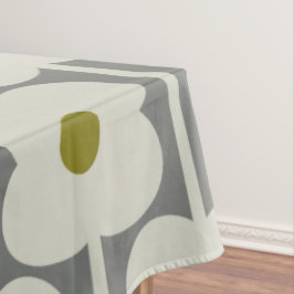 Toalha De Mesa Abacus Flor e pequeno padrão do tronco branco e Ci