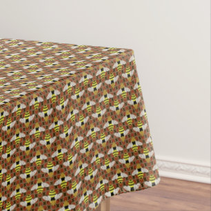 Toalha De Mesa Abelhas e teste padrão do favo de mel