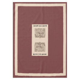 Toalha De Mesa Abençoada Esta Casa com modelo de 60" x 84 de text