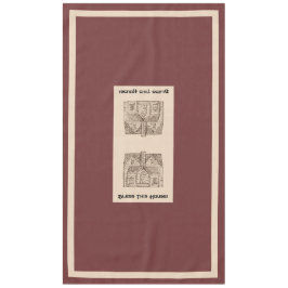 Toalha De Mesa Abençoada Esta Casa com modelo de texto e imagem 6