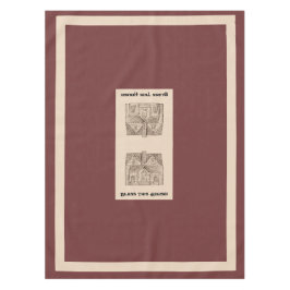 Toalha De Mesa Abençoada Esta Casa com modelo de texto e imagem d