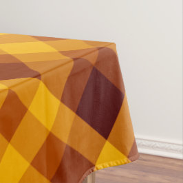 Toalha De Mesa Abóbora-branca Xadrez-laranja Pequena Tabletlota