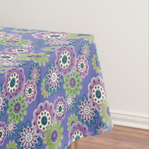 Toalha De Mesa Abstract fun cartoon flowers floral kids scandinav