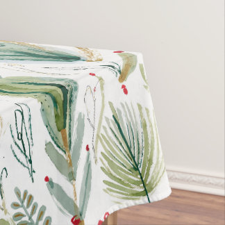 Toalha De Mesa Abstract Scandinavian Christmas Foliage Sage Green