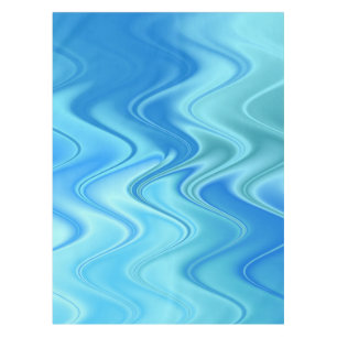 Toalha De Mesa Abstrato Azul ondulado