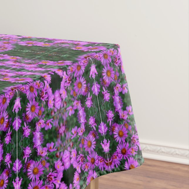 Toalha De Mesa Abstrato de Arte do Aster de outono rosa (Posição Original)