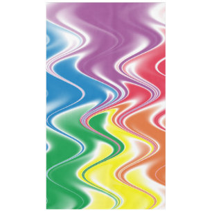 Toalha De Mesa Abstrato de multicores onduladas