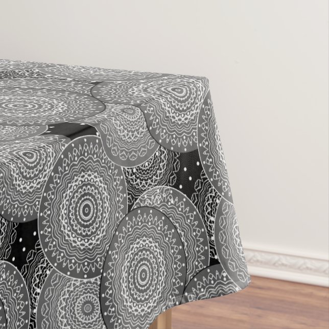 Toalha De Mesa Abstrato modernos círculos geométricos em forma de (Posição Original)