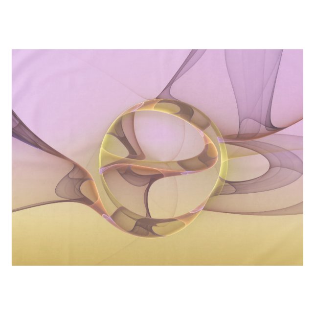 Toalha De Mesa Abstrato motiva arte frontal rosa moderna Ouro ros (Frente (Horizontal))