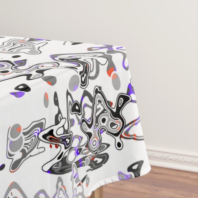 Toalha De Mesa Abstrato pincel de pincel moderno e elegante (Posição Original)