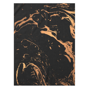 Toalha De Mesa Abstrato preto e Ouro