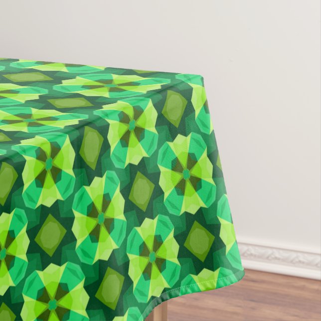Toalha De Mesa Abstrato Verde Tablecloth (Posição Original)