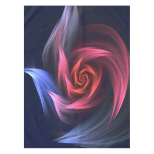 Toalha De Mesa Abstrato Vortex Forma Vermelha E Azul