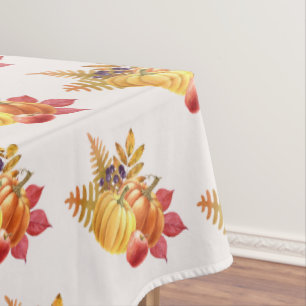 Toalha De Mesa Ação de Graças Pumpkins Tablecloth