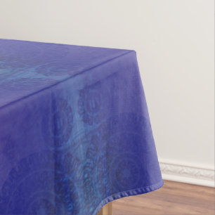 Toalha De Mesa Aceitação   Medalhões Blue Indigo Violet Boho