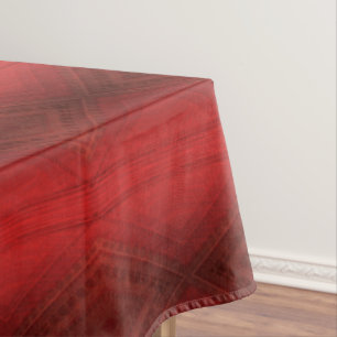 Toalha De Mesa Aceitação Padrão de Boho Eclético Vermelho