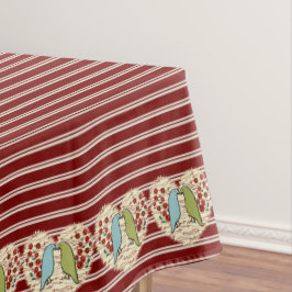 Toalha De Mesa Adoro Pássaros Invernos e Berries 52 x 70"