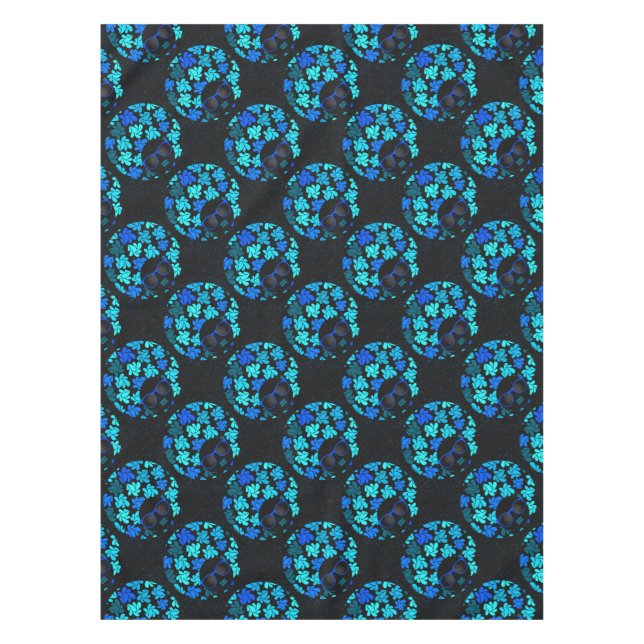 Toalha De Mesa Afro Diva Azul  (Frente)