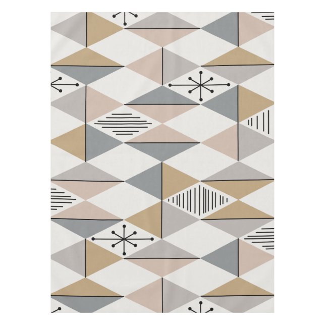 Toalha De Mesa Ágil Atômica Diamantes Prateados Dourados (Frente)