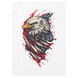Toalha De Mesa Águia Americana Patriótica Vintage 4 de Julho
