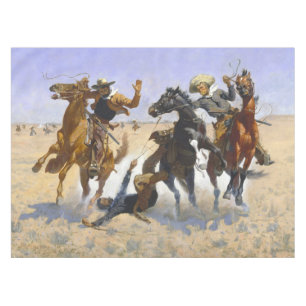 Toalha De Mesa Ajudando um camarada Frederic Remington 1890