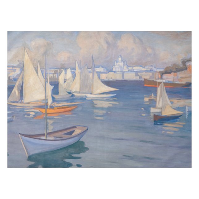 Toalha De Mesa Albert Edelsense - porto em Helsínquia (Frente (Horizontal))