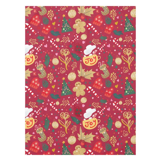 Toalha De Mesa Alegria de Natal (Frente)