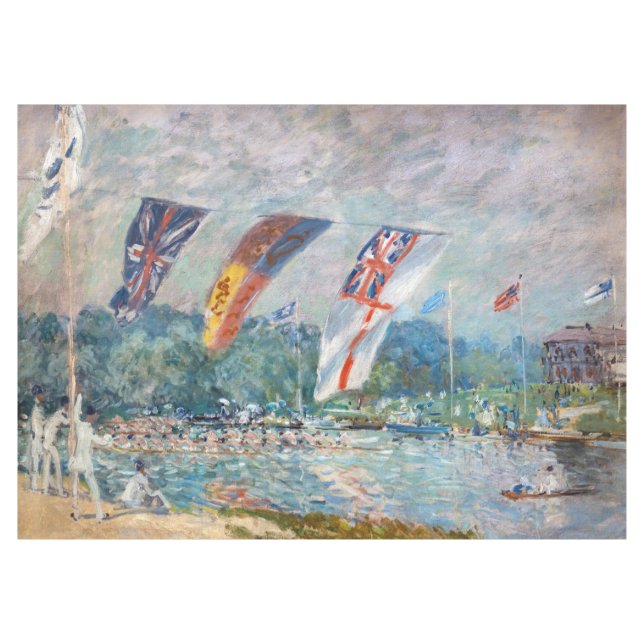 Toalha De Mesa Alfred Sisley - Regata em Molesey (Frente (Horizontal))