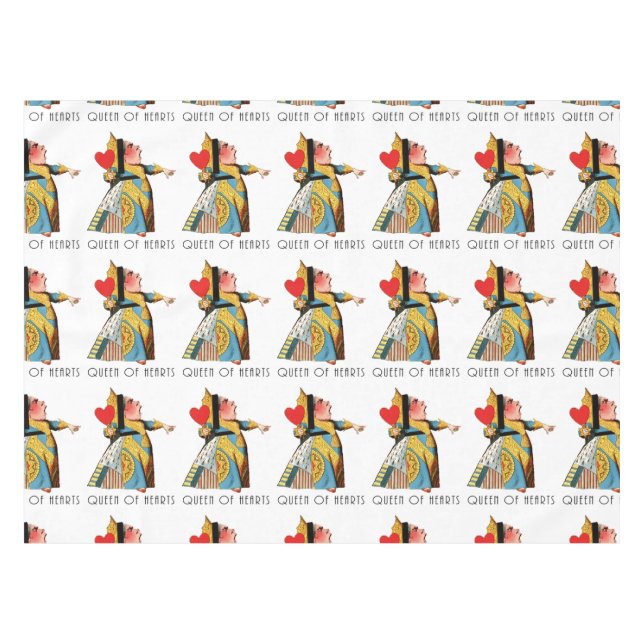 Toalha De Mesa Alice no País das Maravilhas Rainha dos Corações (Frente (Horizontal))