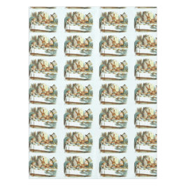 TOALHA DE MESA ALICE NO TEA PARTY DO PAÍS DE AS MARAVILHAS