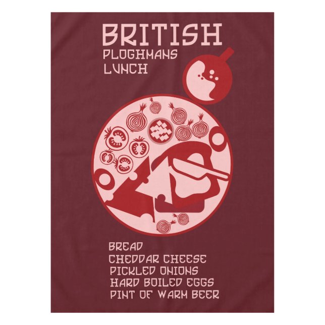 Toalha De Mesa Almoço da British Ploughmans Pub (Frente)