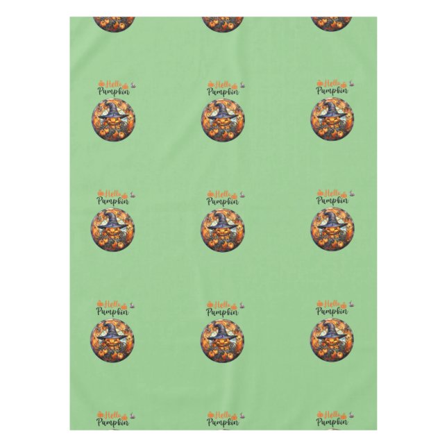 Toalha De Mesa Alô Scary Hallowe'en Pumpkin (Frente)