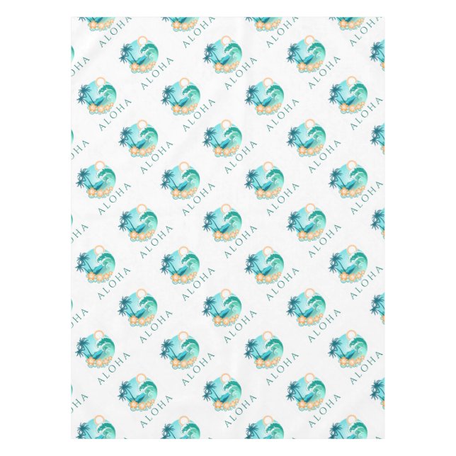 Toalha De Mesa Aloha Tropical (Frente)