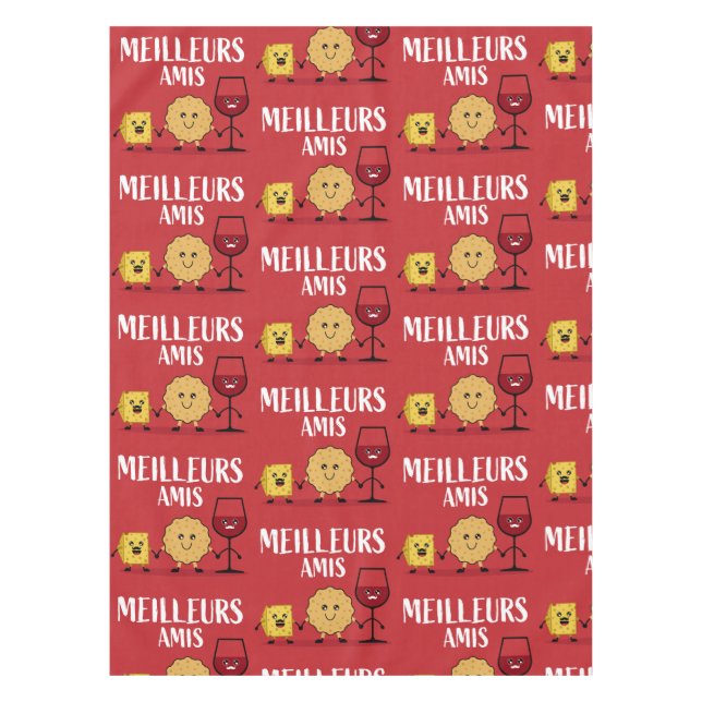 Toalha De Mesa Amantes de queijo francês (Frente)