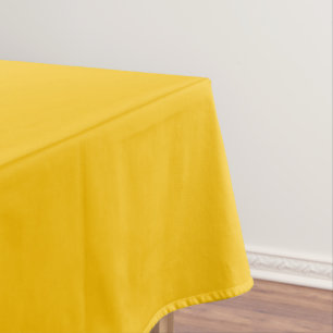 Toalha De Mesa Amarelo de limão profundo de cor sólida