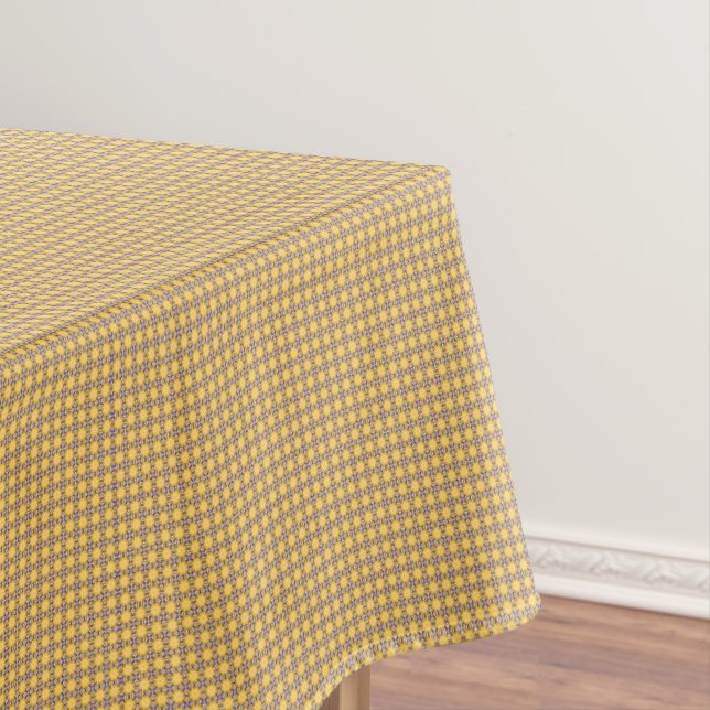 Toalha De Mesa Amarelo e Roxo (Posição Original)