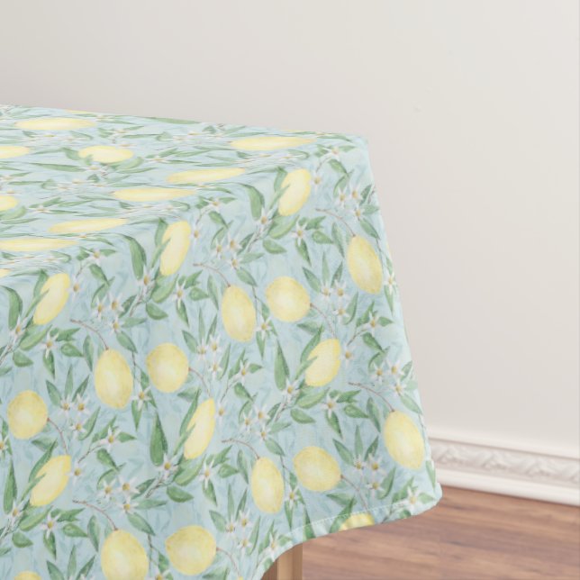 Toalha De Mesa Amarelo limão fresco cítrico (Posição Original)