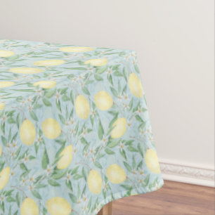 Toalha De Mesa Amarelo limão fresco cítrico