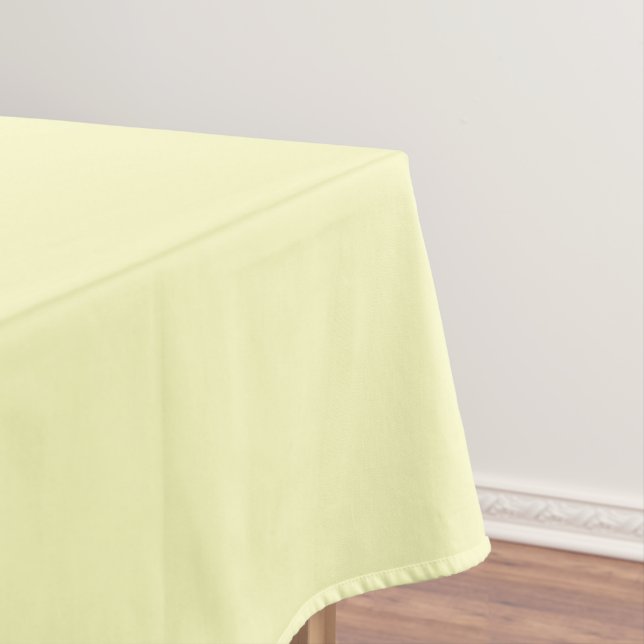Toalha De Mesa Amarelo pálido sólido cremoso (Posição Original)