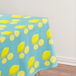 Toalha De Mesa Amarelo retro do teste padrão das fatias dos