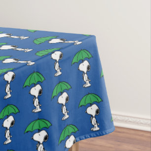 Toalha De Mesa Amendoins   Snoopy Green Umbrella